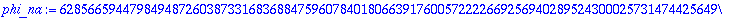 phi_na := 6285665944798494872603873316836884759607840180663917600572222669256940289524300025731474425649561658815477008685291151594840037560