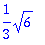1/3*sqrt(6)