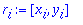 r[i] := [x[i], y[i]]