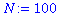 (Typesetting:-mprintslash)([N := 100], [100])